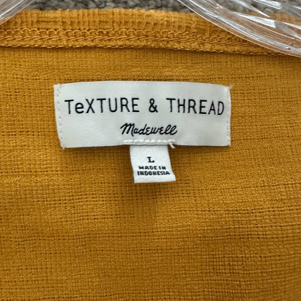Madewell Texture & Thread Yellow Top - Picture 3 of 3
